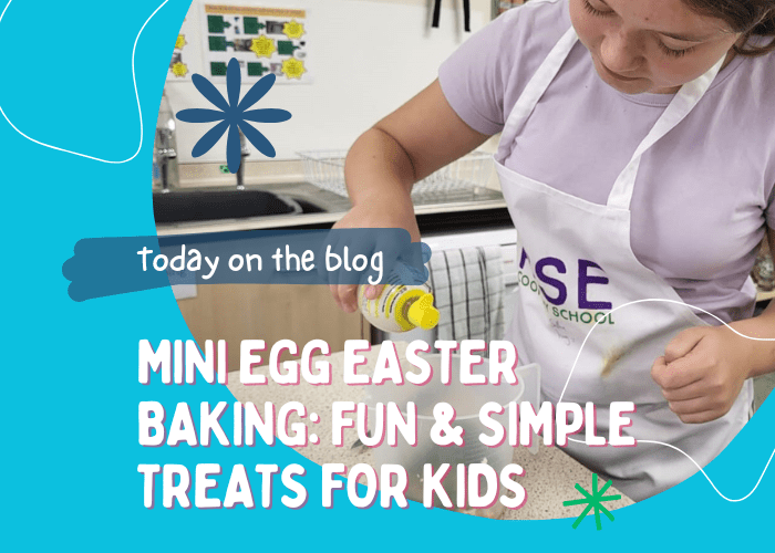 kids baking easter treats